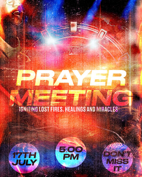 Prayer Meeting Poster Design