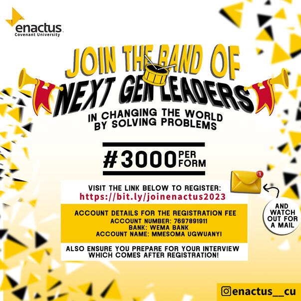 Enactus Form Sales Poster